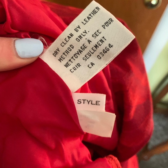 Vintage Red Suede Jacket - Picture 5 of 5